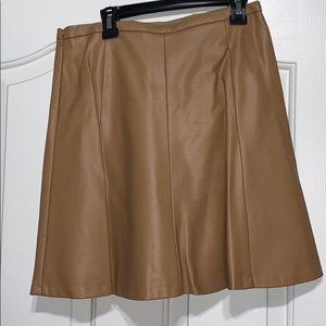 Faux Leather Skirt